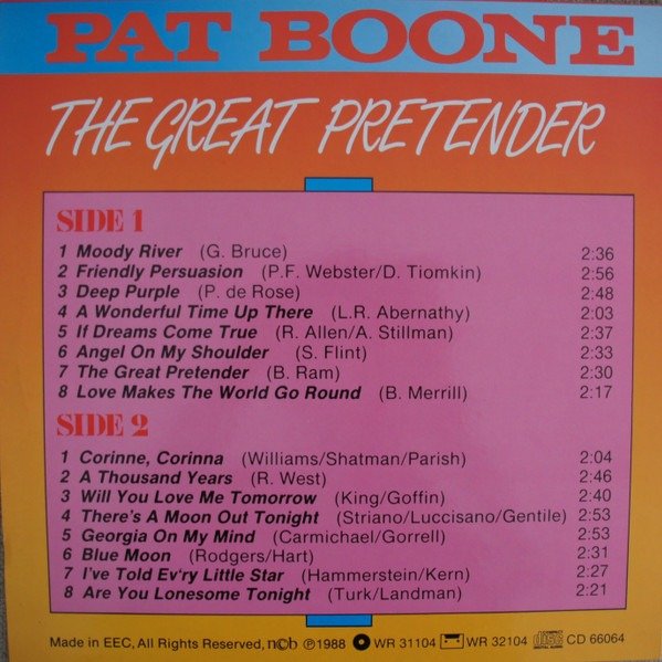 Pat Boone - The Great Pretender 2 Pat Boone - The Great Pretender - Imagen 2